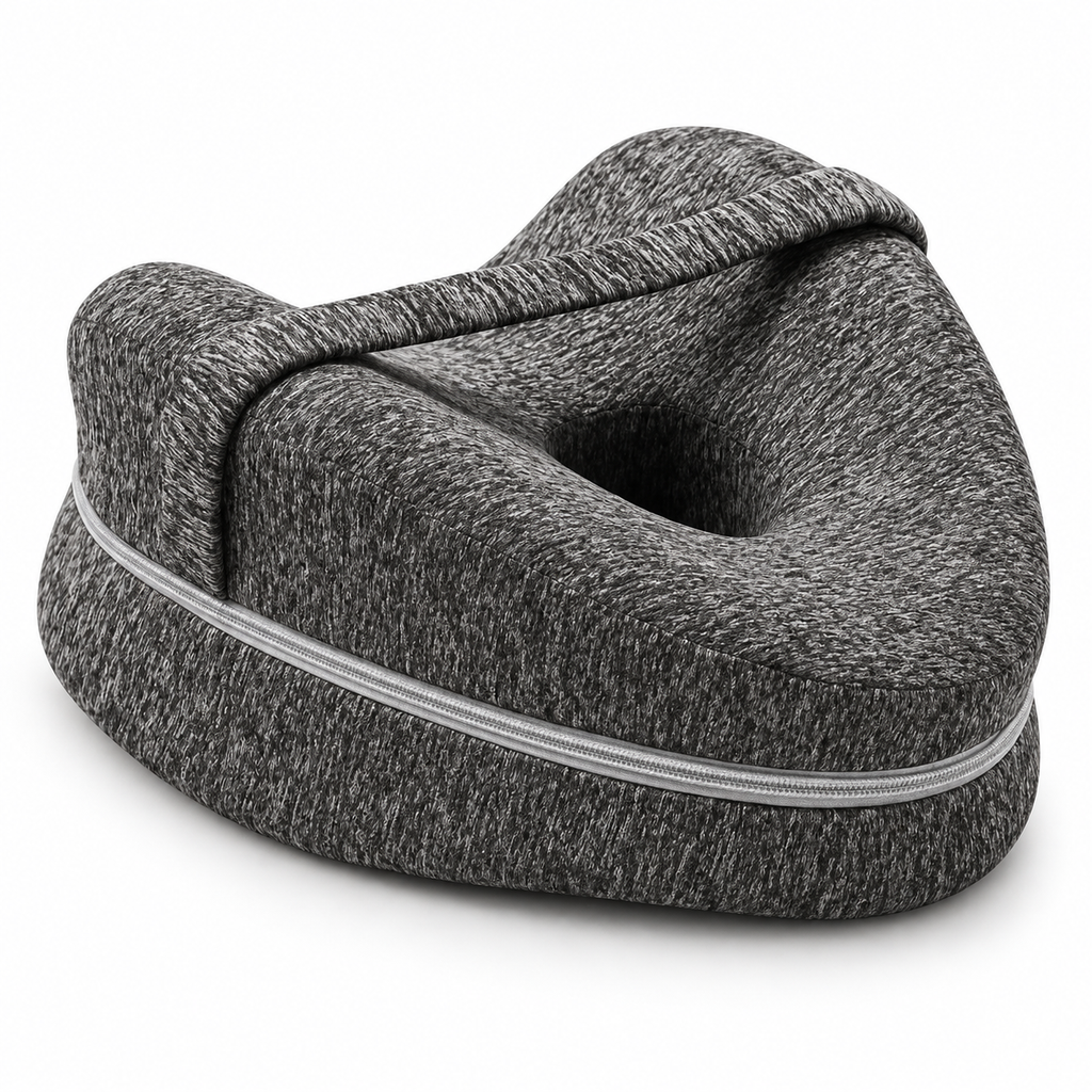 Almofada Ergonómica para Joelhos — Conforto Durante o Sono