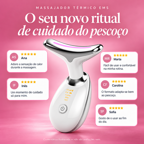 Aparelho LED para Pescoço e Rosto